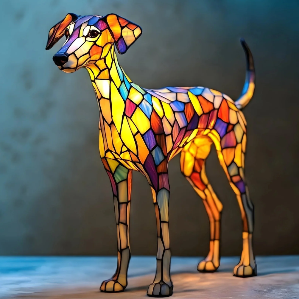 Handmade Dog Lamps